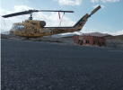 انتقال مصدوم حادثه شغلی از شهرستان دلیجان توسط بالگرد اورژانس هوایی