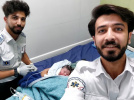 طنین صدای زندگی نوزاد خندابی در آمبولانس اورژانس ۱۱۵
