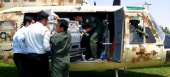 اعزام هوایی نوزاد تازه متولد شده با مشکلات تنفسی از شهرستان کمیجان به اراک