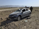 واژگونی پژو ۲۰۶ در کنارگذر شمالی روبروی موتآباد: راننده ۴۴ ساله در صحنه حادثه جان باخت