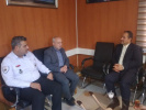 دیدار رئیس اورژانس پیش بیمارستانی استان مرکزی با فرماندار شهرستان اراک