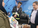 بازدید معاون آموزش همگانی، مهارتی و اعتباربخشی سازمان اورژانس کشور از غرفه اورژانس ۱۱۵ استان مرکزی