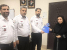 قدردانی رئیس اورژانس پیش‌بیمارستانی استان مرکزی از کارشناس بهداشت حرفه ای اورژانس استان