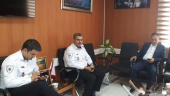 دیدار رئیس اورژانس پیش‌بیمارستانی استان مرکزی با فرماندار شهرستان اراک