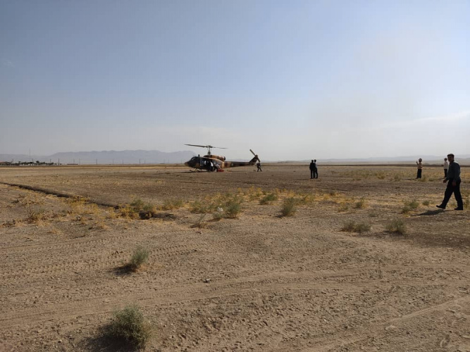 انتقال سه مصدوم تصادفی با بالگرد اورژانس ۱۱۵ استان مرکزی