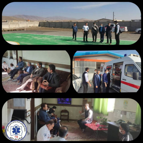 بازدید سرپرست اورژانس ۱۱۵ استان مرکزی از پایگاه های اورژانس شهرستان شازند
