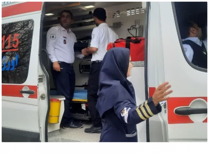 بازدید مسئول و کارشناس امور پایگاه ها کلانشهر اراک از پایگاه های اورژانس ۱۱۵ جاده ای روناس، دینه کبود