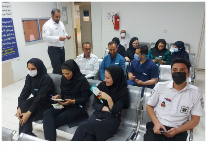 برگزاری دوره آموزشی تریاژ در بحران ویژه پرسنل بیمارستان امام علی (ع) کمیجان