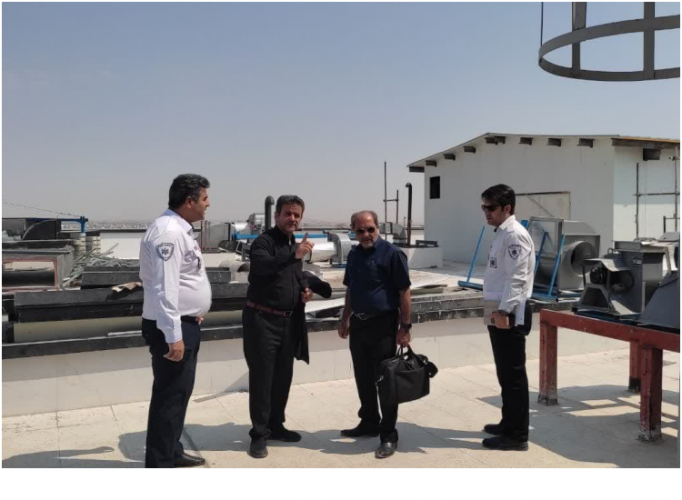 بازدید میدانی از محل احداث پد فرود بالگرد اورژانس هوایی در بیمارستان جدید حضرت ولیعصر (عج)
