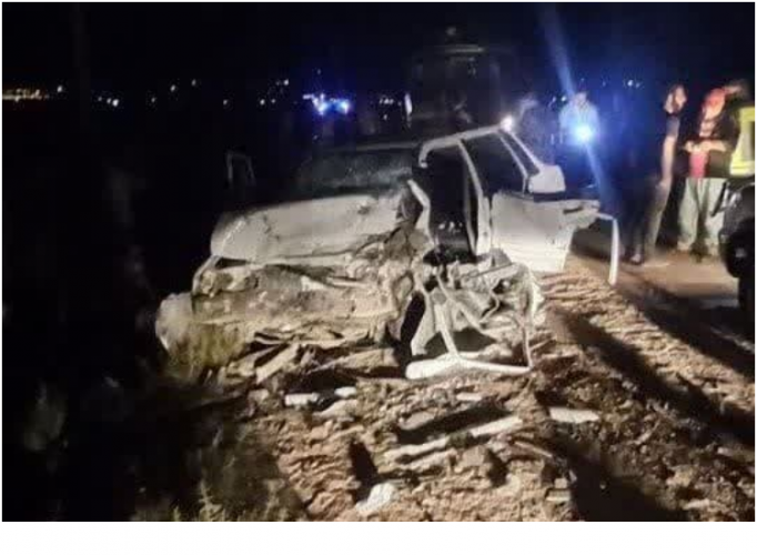سانحه ترافیکی شهرستان دلیجان با دو کشته و  هفت مصدوم