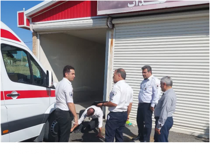 بازدید رئیس اورژانس پیش بیمارستانی استان مرکزی از پایگاه های اورژانس ۱۱۵ شهرستان خنداب