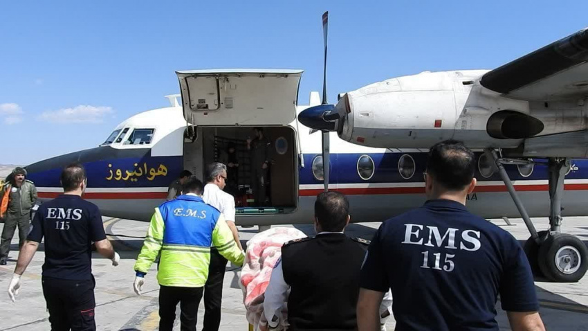 با همکاری فرودگاه اراک و اورژانس ۱۱۵ استان مرکزی، اعزام بیماران توسط هواپیمای بال ثابت انجام می شود