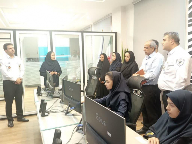 بازدید معاون سازمان اورژانس کشور از خط نخست پاسخگویی به ماموریت های فوریت پزشکی در استان مرکزی