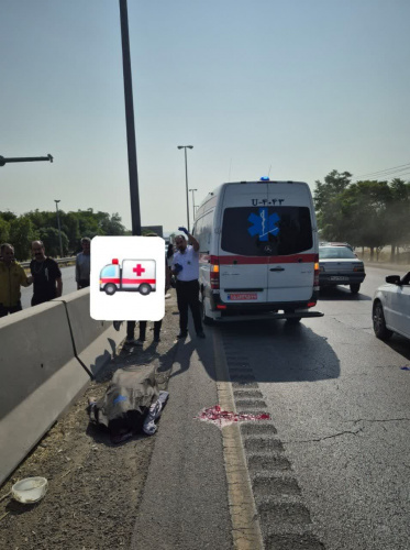 تصادف عابر و پراید در محور اراک – قم / عابر پیاده جان باخت