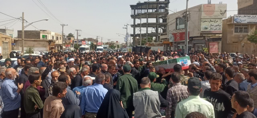 پوشش فوریت های پزشکی مراسم تشییع شهدای شهرستان دلیجان