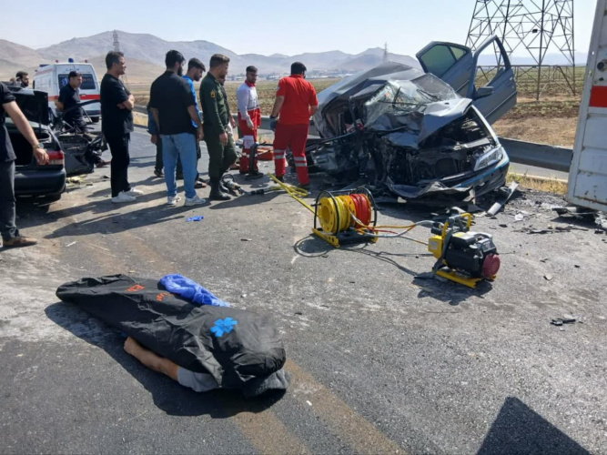 محور پرحادثه اراک-ازنا باز هم قربانی گرفت ...
