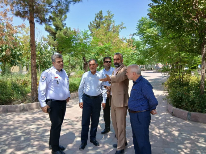 بازدید از محل جانمایی ساختمان پایگاه اورژانس شماره ۲ شهری دلیجان
