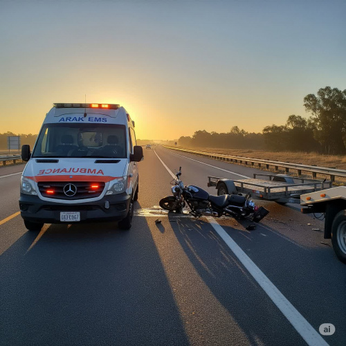 یک فوتی و یک مصدوم، سانحه ترافیکی موتورسیکلت در کمربندی جنوبی اراک