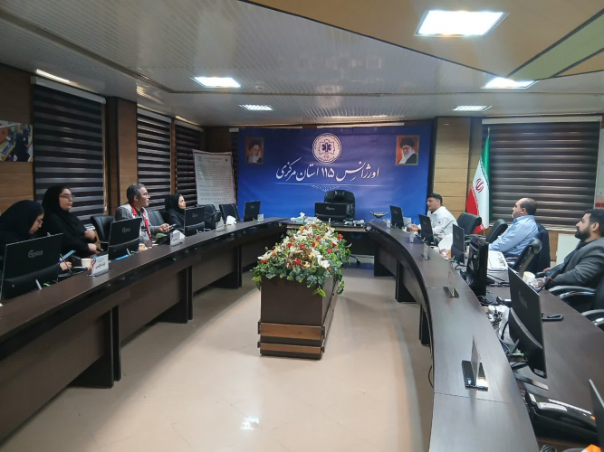 برگزاری جلسه کارگروه بهداشت و درمان مانور تمام عیار زلزله مرکزی