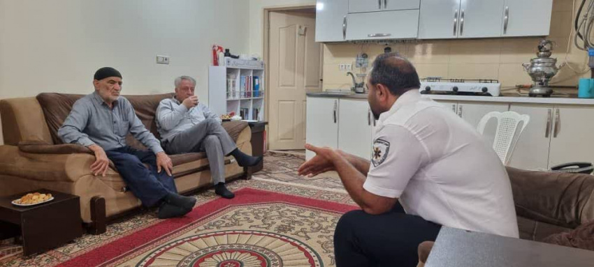 دیدار مدیر اورژانس پیش‌بیمارستانی شهرستان کمیجان با خیرین