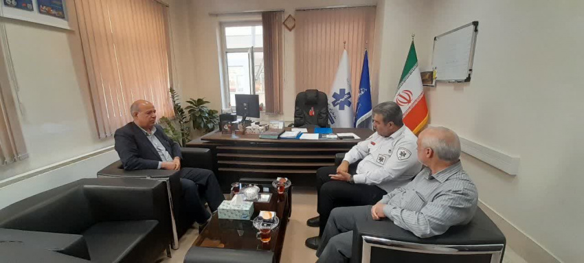 دیدار فرماندار شهرستان فراهان با رئیس اورژانس پیش‌بیمارستانی استان مرکزی
