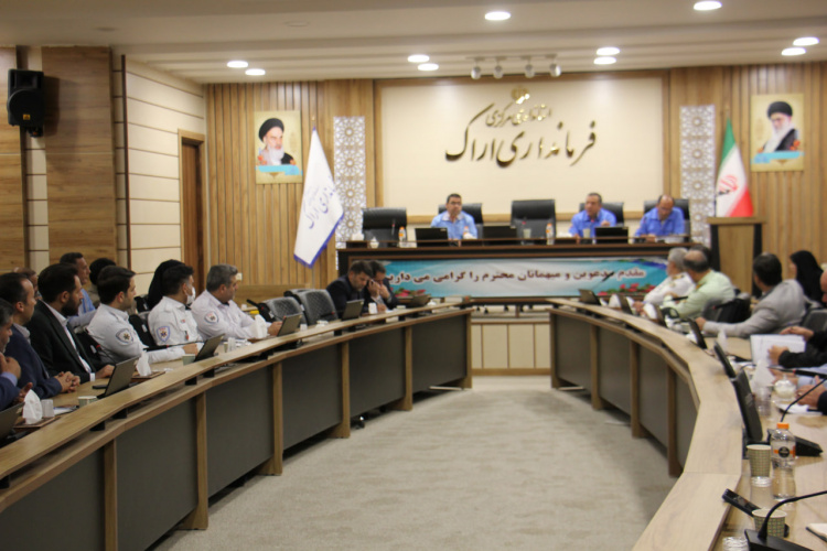 حضور رئیس اورژانس پیش‌بیمارستانی استان مرکزی در جلسه مانور تمام عیار