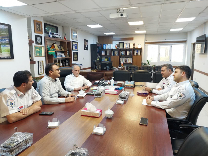 دیدار رئیس اورژانس پیش‌بیمارستانی استان مرکزی با رئیس سازمان اورژانس کشور