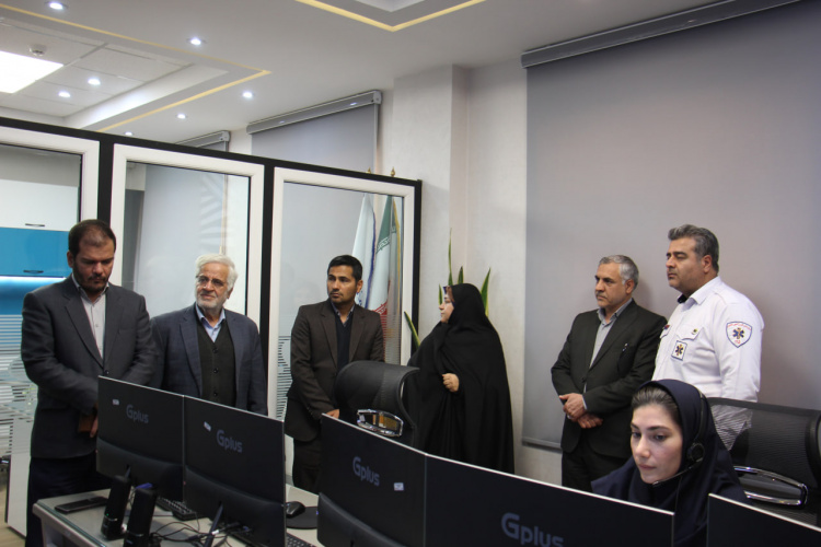 بازدید مدیرکل امور اجتماعی و فرهنگی استانداری از مرکز فوریت‌های پزشکی استان مرکزی