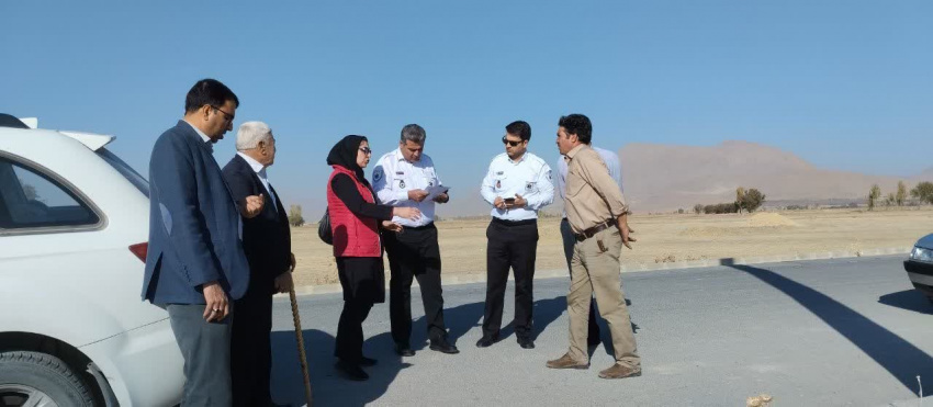 بازدید میدانی از محل احداث پایگاه اورژانس ۱۱۵ کزاز