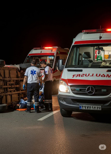 برخورد مرگبار پژو پارس با تیربرق در محور قم – اراک