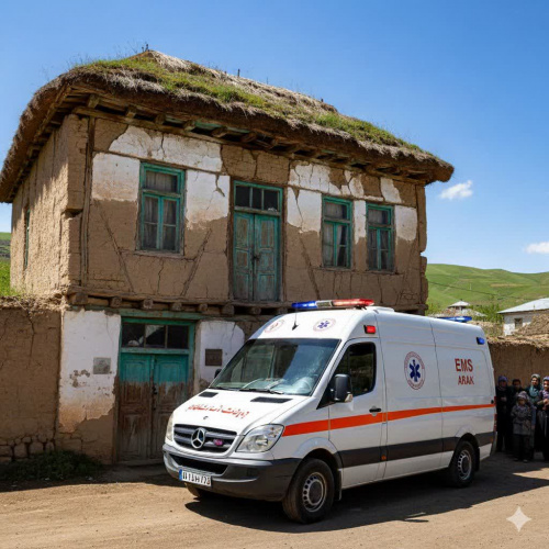 سقوط مرد۸۳ ساله از پشت‌بام در فیجان