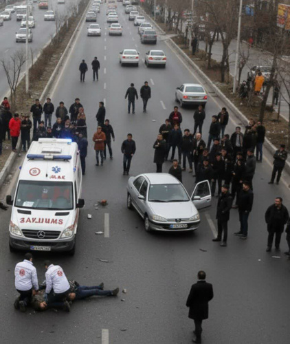 مرگ دلخراش عابر پیاده در برخورد با خودرو در اراک