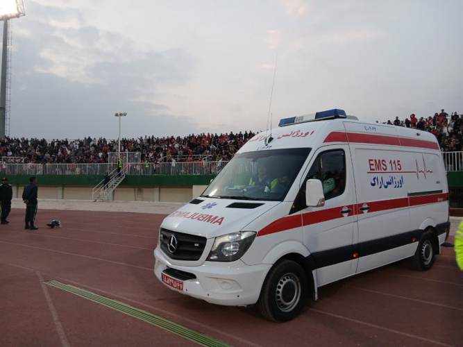 تمهیدات ویژه اورژانس ۱۱۵ استان مرکزی برای پوشش دربی پرسپولیس و استقلال در اراک