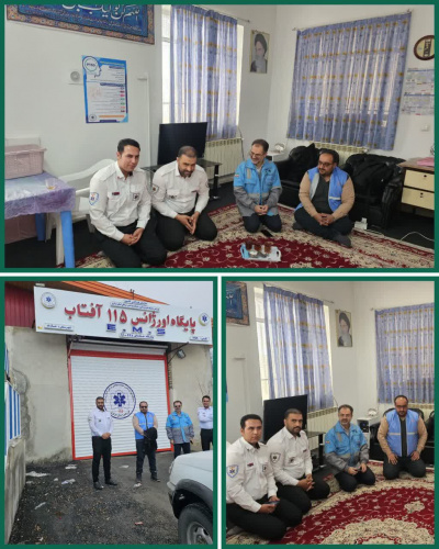 بازدید سرپرست بخشداری زالیان از پایگاه اورژانس ۱۱۵ آفتاب