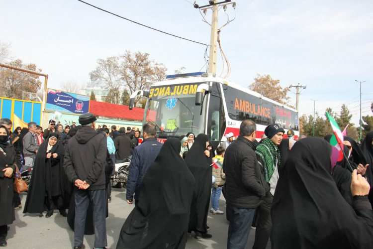تمهیدات اورژانس پیش بیمارستانی استان مرکزی در راهپیمایی روز جهانی قدس