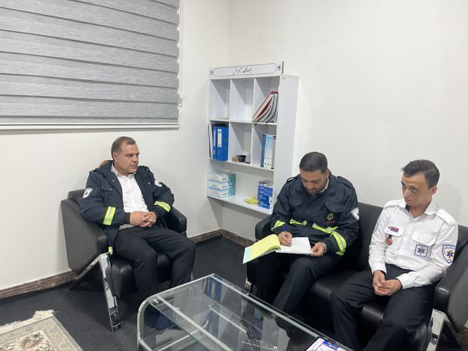 بازدید شبانه از پایگاه های اورژانس ۱۱۵ کلانشهر اراک