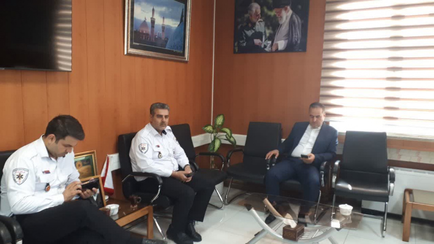 دیدار رئیس اورژانس پیش‌بیمارستانی استان مرکزی با فرماندار شهرستان اراک