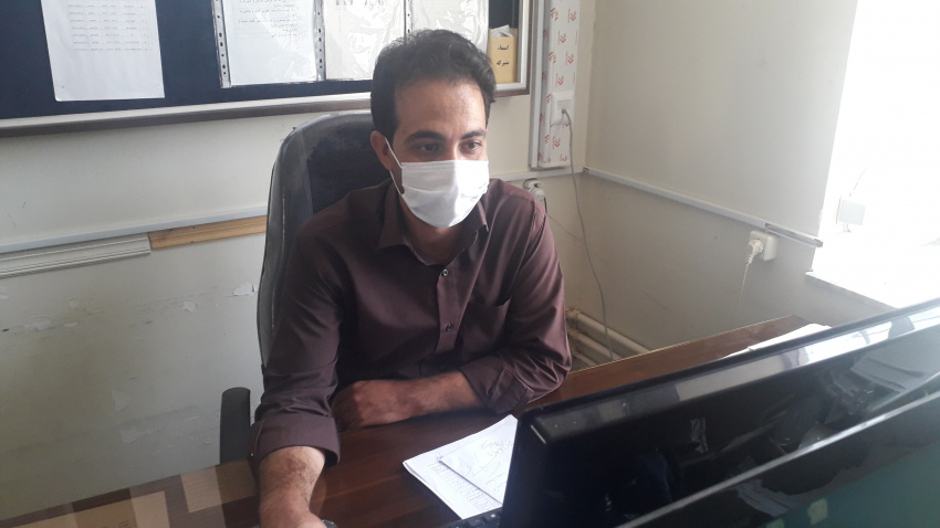 پیوستن پرسنل شبکه بهداشت و درمان شهرستان فراهان به پویش من ماسک میزنم.