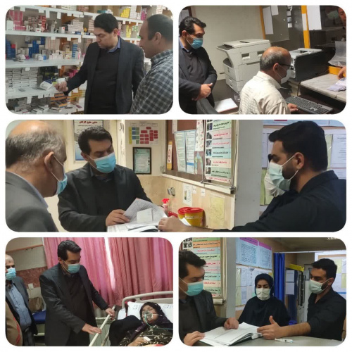 بازدید سرزده دکتر امانی سرپرست دانشگاه علوم پزشکی اراک از بیمارستان امام علی (ع)  کمیجان و مرکز جامع سلامت میلاجرد