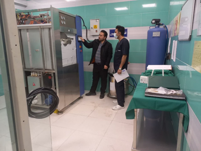 آموزش کار با استریل مرکزی در بیمارستان امام علی (ع) کمیجان