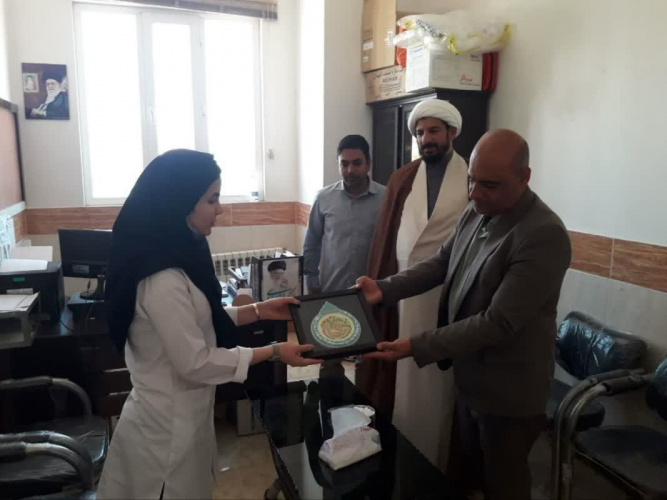 تقدیر امام جمعه و بخشدار شهر میلاجرد از مسئول و پرسنل مرکز جامع سلامت میلاجرد