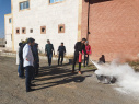 برگزاری کلاس آموزشی اطفاء حریق توسط پرسنل خدوم آتش نشانی