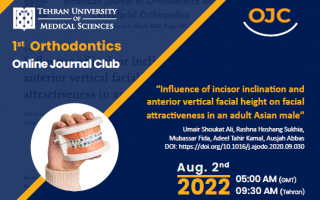 the first meeting of online journal club of specialized orthodontic program