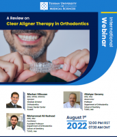 Specialized Orthodontic Webinar: "A Review Clear Aligner Therapy in Orthodontics"