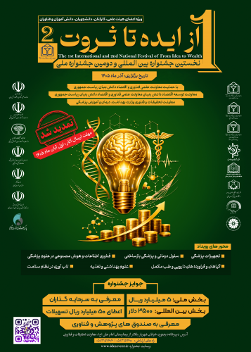 اعلام زمان برگزاری نخستین جشنواره بین المللی از ایده تا ثروت