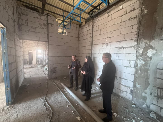 بازدید تیم مدیریتی بیمارستان از فاز ۴ مرکز آموزشی‌درمانی آیت‌الله خوانساری