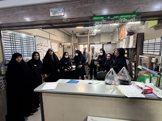 بازدید مدیرکل کمیته امداد از بیمارستان به مناسبت نیمه شعبان