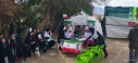 استقرار ایستگاه سلامت برای خدمت‌رسانی به شرکت‌کنندگان مراسم چهلم رهبر شهید انقلاب و سردار شهید پاکپور
