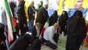 ادای احترام مسئولان و کارکنان دانشگاه علوم پزشکی به شهید سپهبد حاج محمد پاکپور