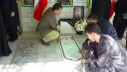 ادای احترام مسئولان و کارکنان دانشگاه علوم پزشکی به شهید سپهبد حاج محمد پاکپور